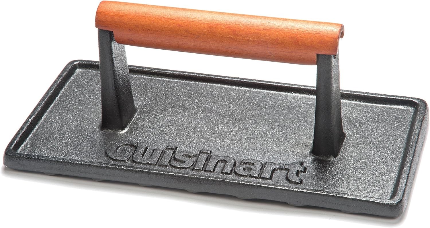 Heavy Duty Nonstick Rectangle Burger Press with Wood Handle, gallery