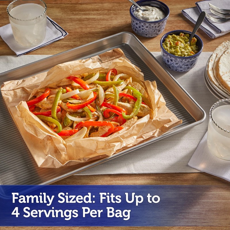 Reynolds Kitchens Parchment Cooking Bags, Family Size, 5 Count, Brown gallery