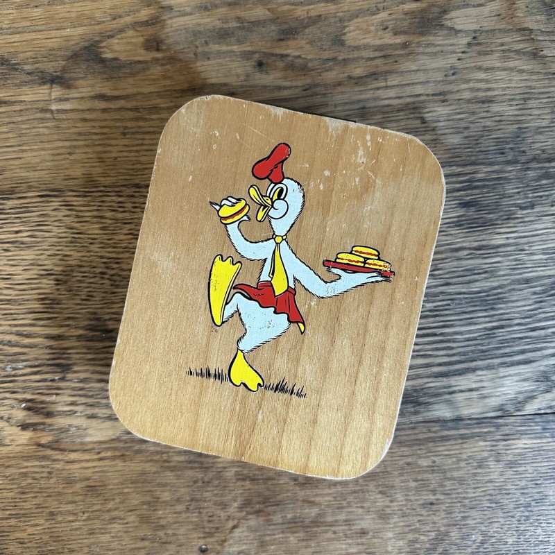 Vintage Hamburger Press Double Sided Mold MCM Chicken Kitchen Decor RARE gallery