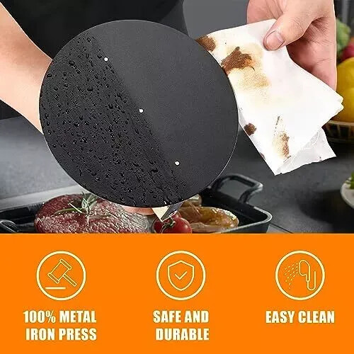 Burger Press 6 inch, Round Burger Smasher Grill Press for Griddle Bacon gallery