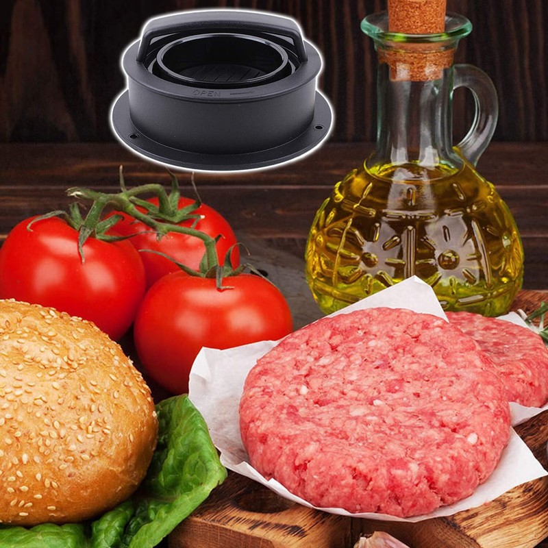 Hamburger Press Patty Maker Mold with 100 Pcs Wax Disc Papers for Cooking gallery