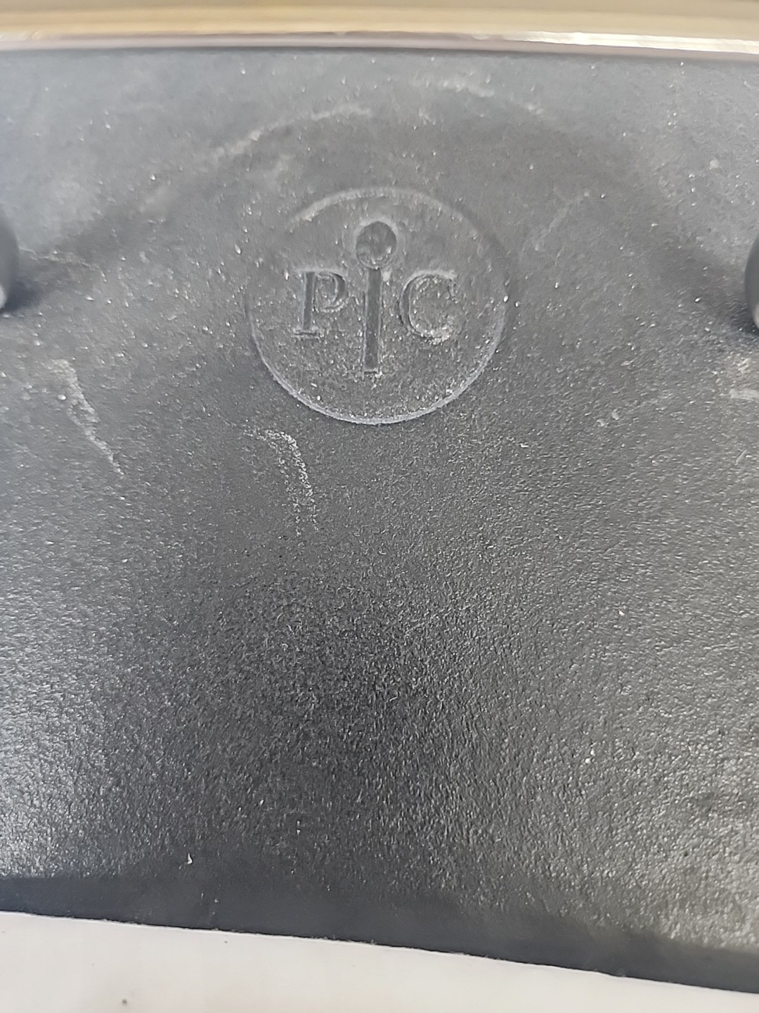 Pampered Chef Grill Press Cast Iron Bacon Burgers Sandwiches Heavy gallery