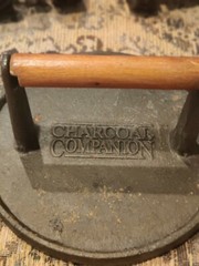 Vintage Charcoal Companion Cast Iron Burger Steak Panini Bacon Grill