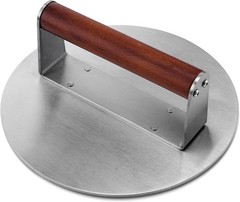 Extra Large Stainless Steel Burger Press, 8.5″ NonStick Hamburger Smasher…