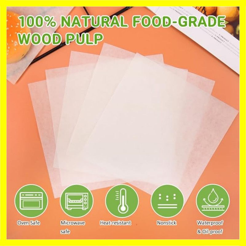 Parchment Paper Squares for Burger Press, Set of 300, 6 X 6 Inch Hamburger Patty gallery