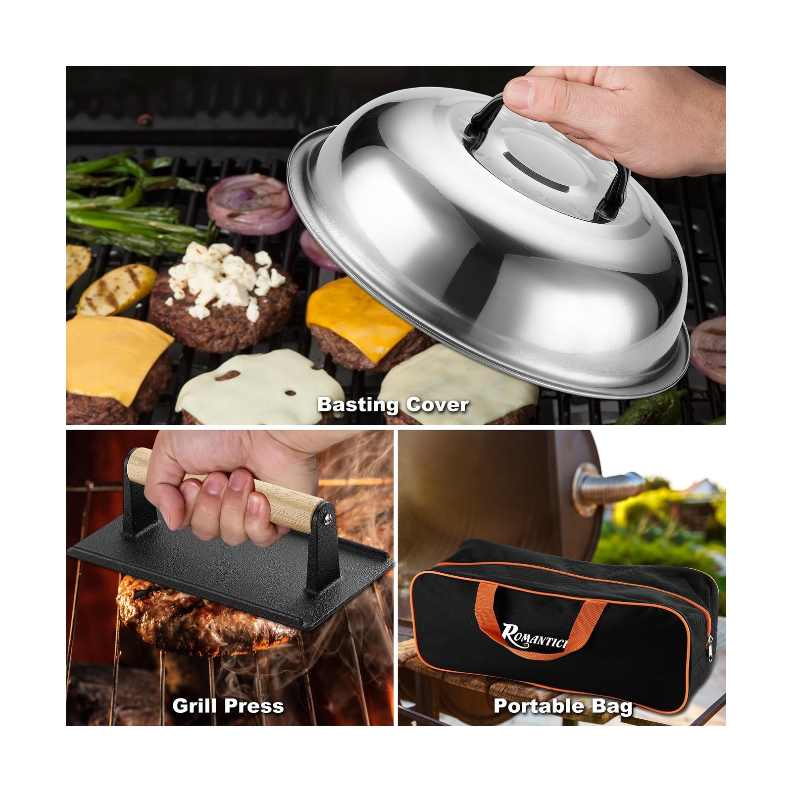 ROMANTICIST 29PCS Griddle Accessories Set - Flat Top Teppanyaki Spatula Set w... gallery