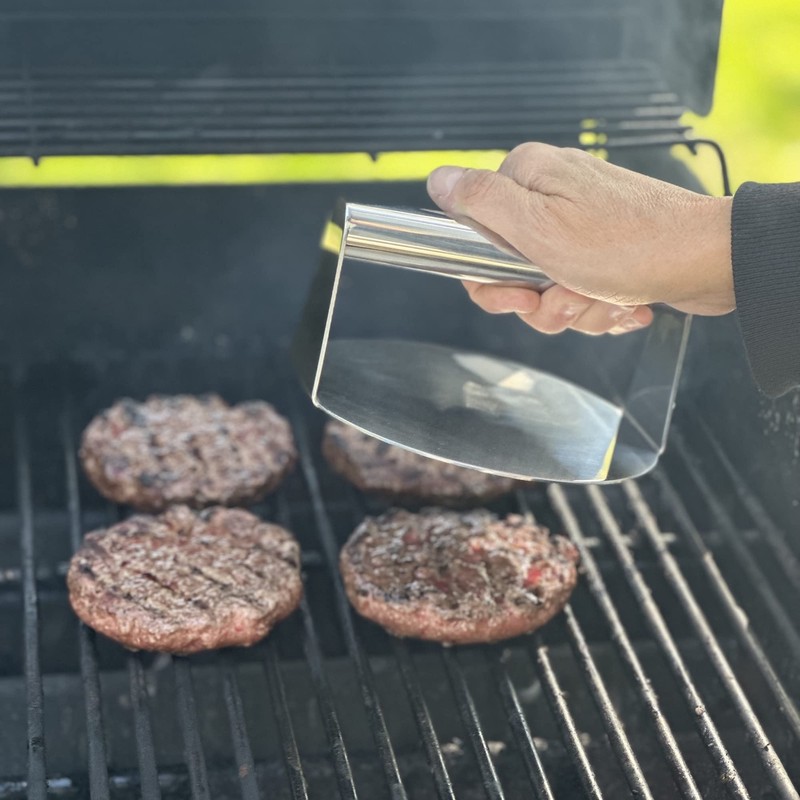 66616 Stainless Steel 6" Burger Smasher Silver gallery