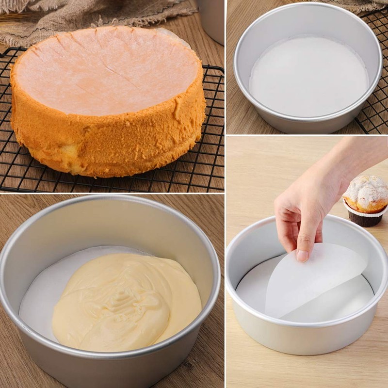 8 Inch Parchment Paper Rounds, Set of 100, Non Stick 8inch-100pcs, White gallery