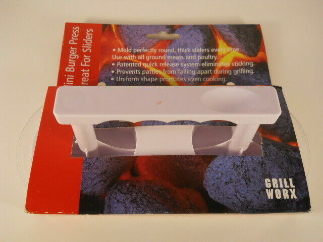 Grill Worx Double Mini Hamburger Burgers Press gallery