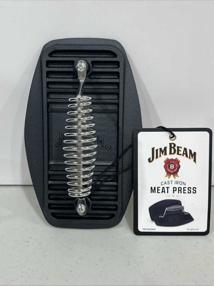 Burger Press Heavy-Duty Cast Iron Smashed Meat Steak Weight Grill Griddle Press