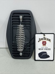 Burger Press Heavy-Duty Cast Iron Smashed Meat Steak Weight Grill Griddle Press