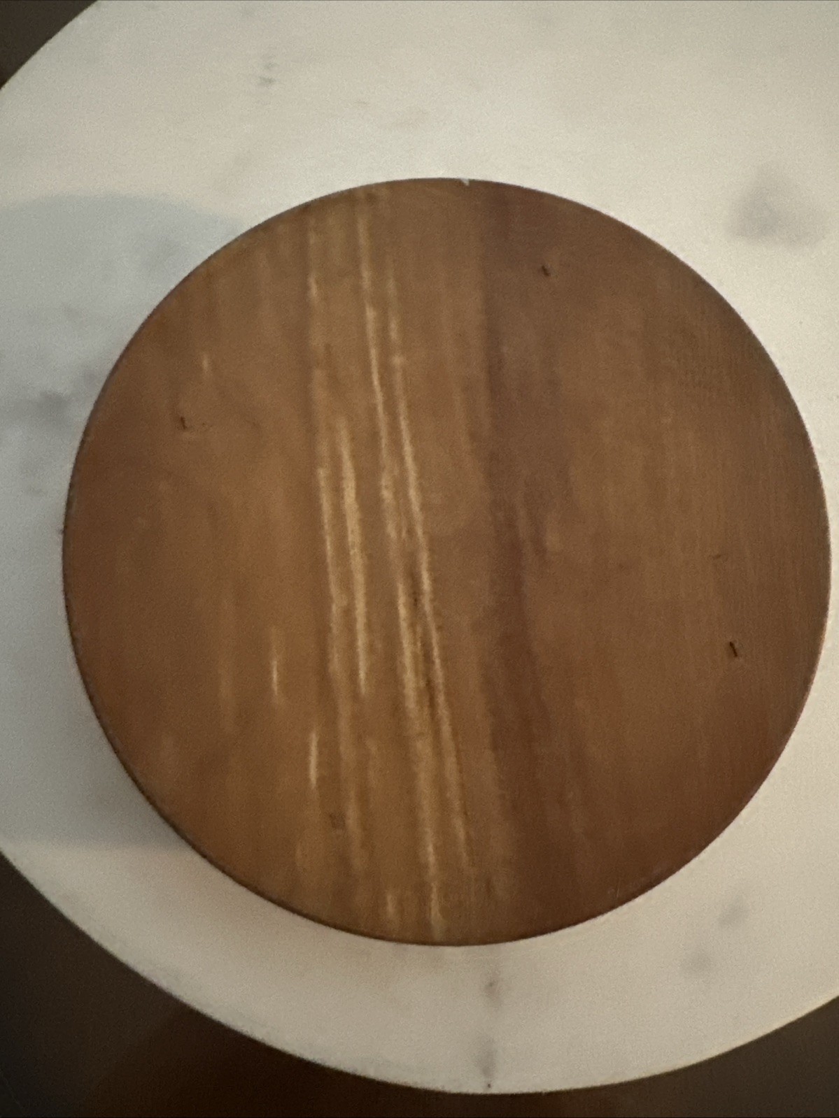 Hamburger Press - Rooster Design - VTG Wooden Round gallery