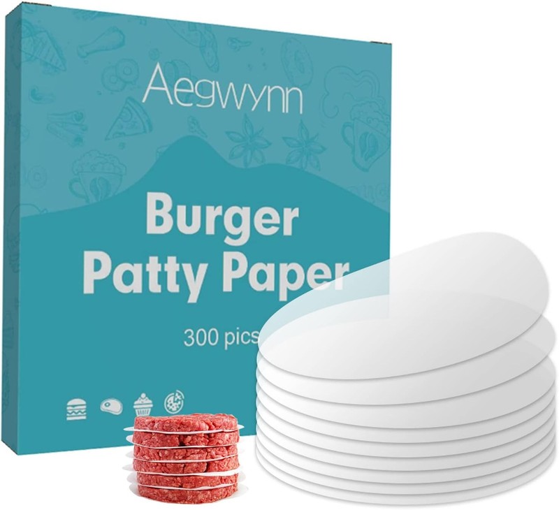Aegwynn Hamburger Patty Paper Round 4.5 Inch 300 Pcs, Parchment Burger Papers gallery