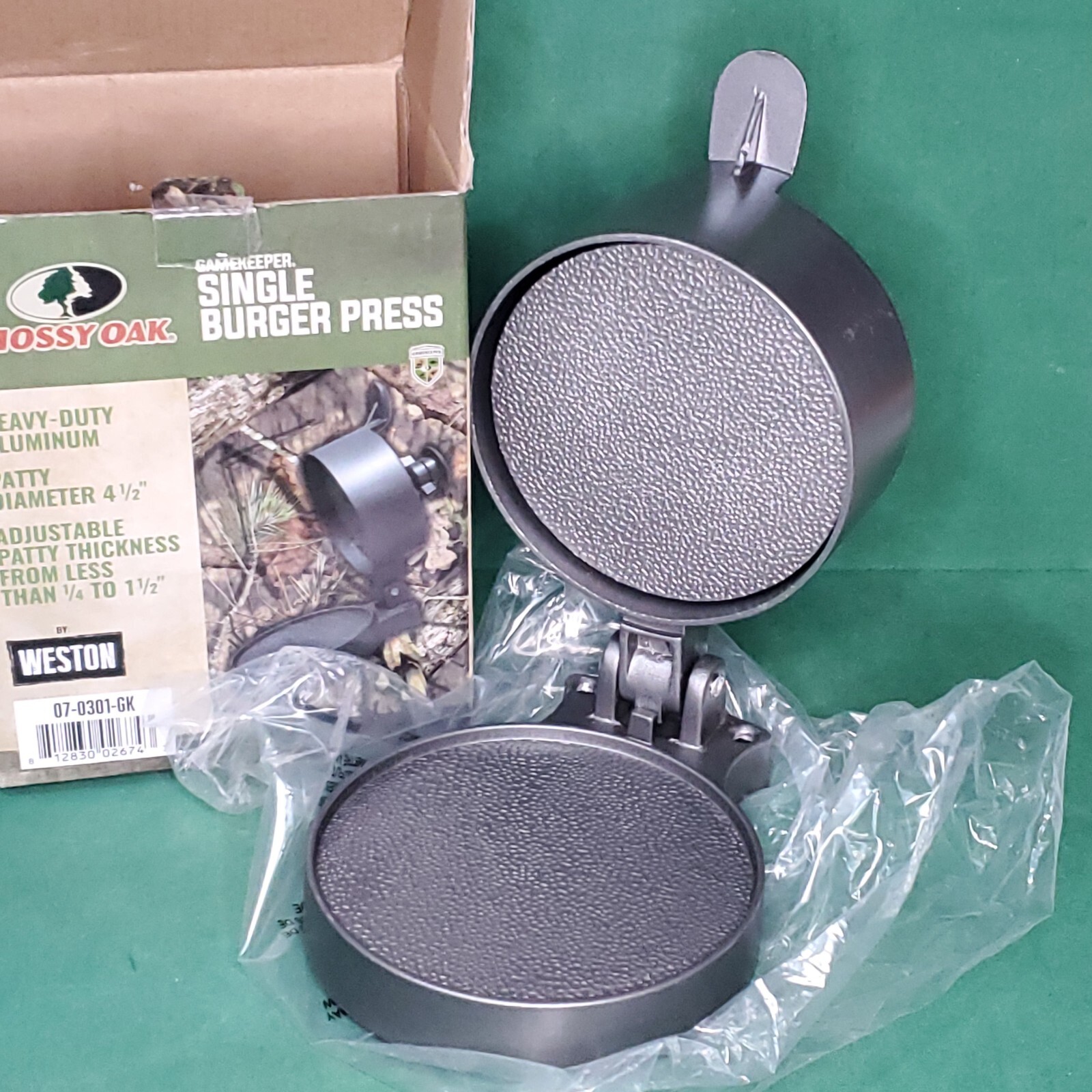 Weston Commerical Non-Stick Single Hamburger PRESS MOSSY OAK GAMEKEEPER gallery