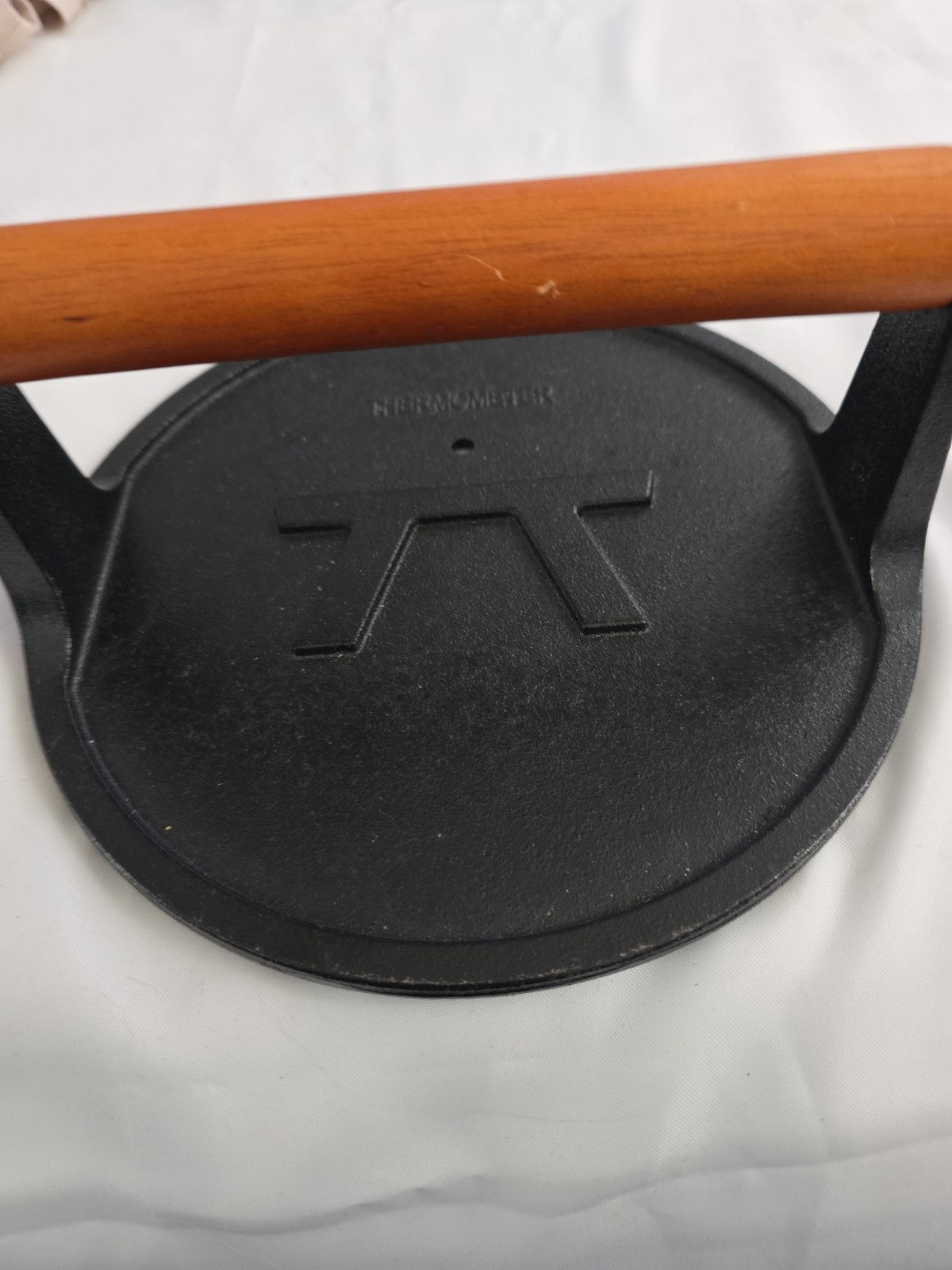 Nexgrill Cast Iron Grill Press Thermometer Port Burger Bacon Panini gallery