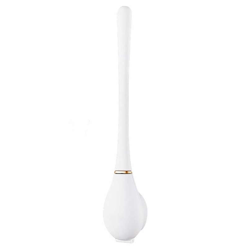 Silicone Toilet Brush with Minimalist Wall-Mount Holder for Contemporary Bath gallery