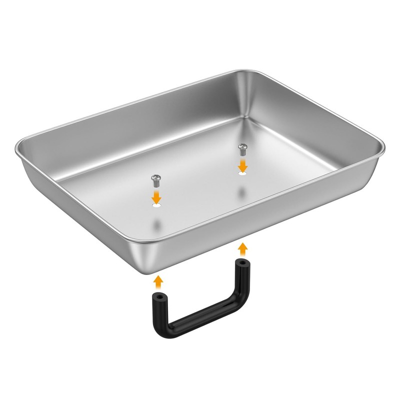 14" Stainless Steel Cheese Melting Dome & Cast Iron Smash Burger Press, Flat Top gallery