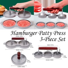 Hamburger Press Patty Maker Suit DIY Mold – Single, Double, and Triple Head