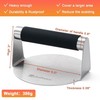 Husfunov Stainless Steel Burger Press, 5.5inch-Heat Resistant Handle, Sliver gallery