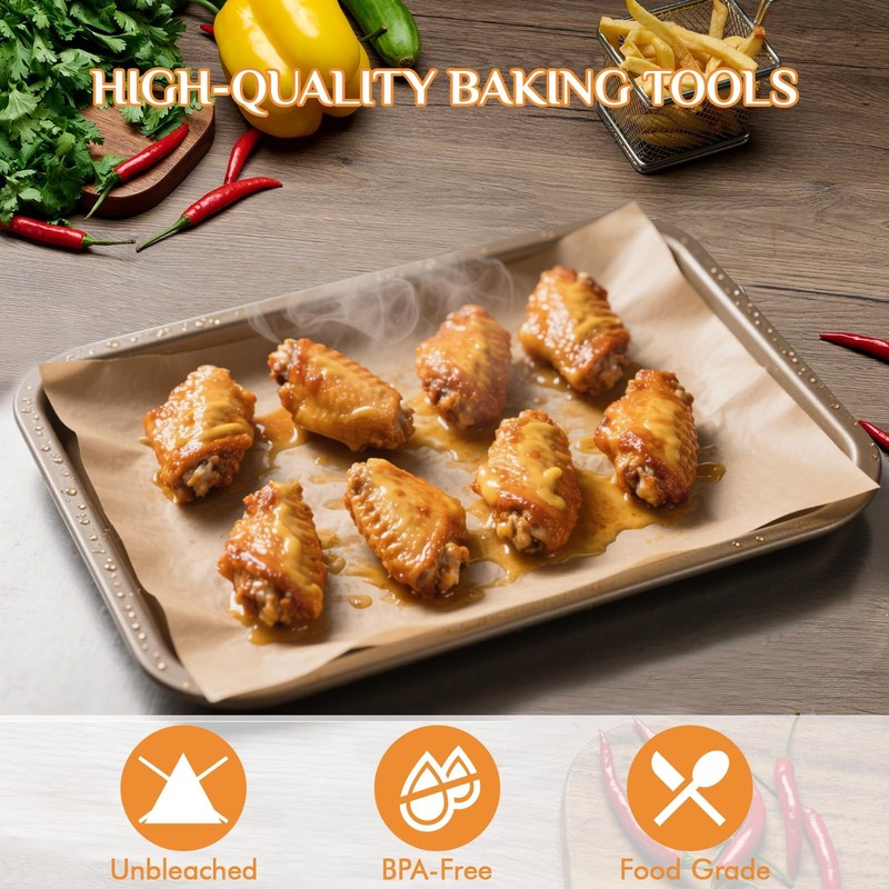MUCHII 200 Pcs Parchment Paper Sheets, 12 x 16 200 Count（pack of 1,12*16Inch） gallery