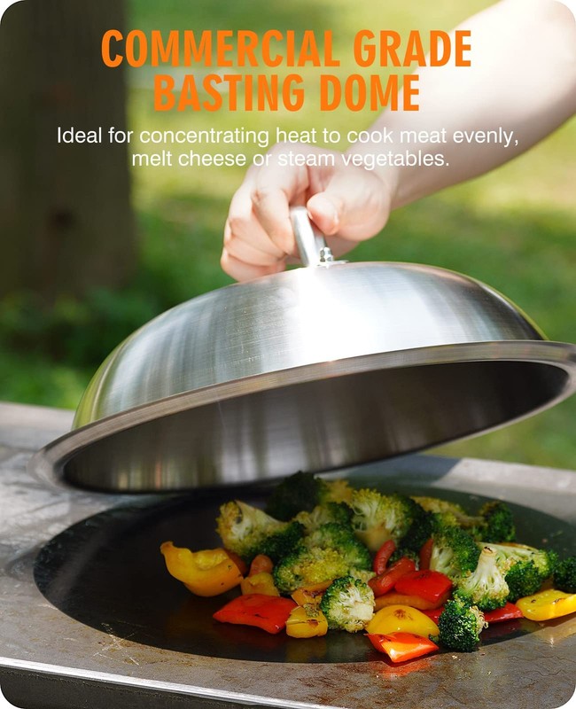 Griddle Accessories for Blackstone, Commercial Grade 12 Inch Heavy Duty Melti... gallery