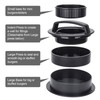Hamburger Press, Stuffed Burger Mold, 100Pcs Patty Papers, Black gallery