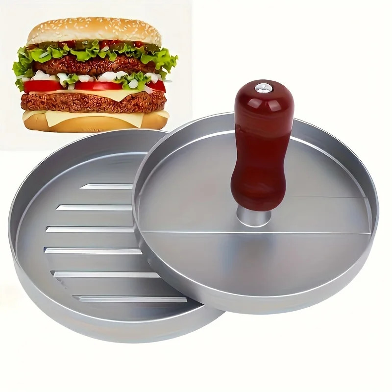 Burger Press Patty Maker Non Stick Metal Hamburger Mold gallery