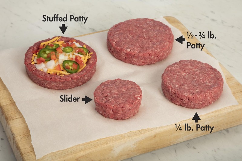 Stuffed Burger Press 4 in 1 Patty Maker Slider Mold Nonstick 4Inch gallery