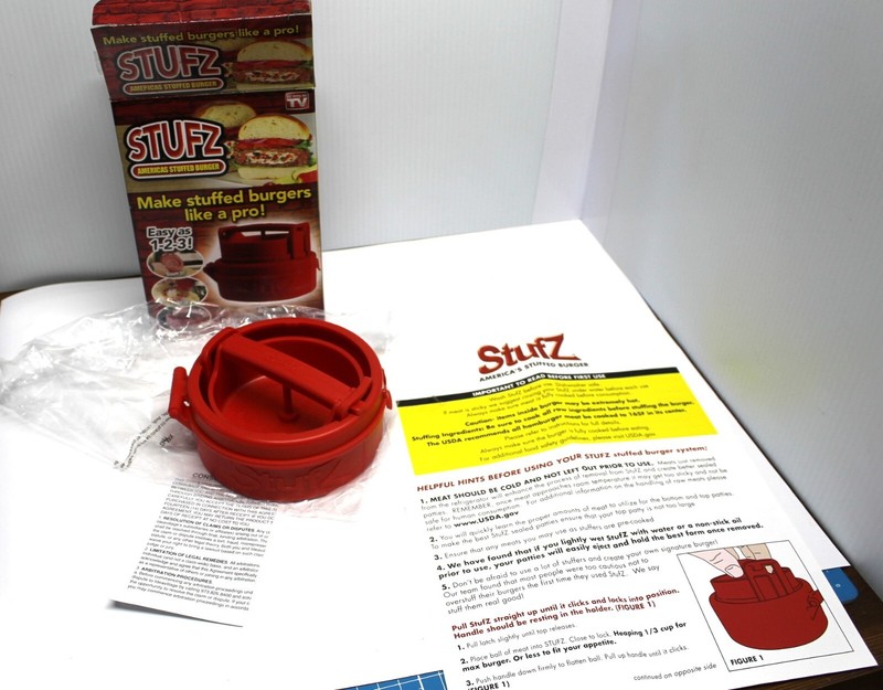 STUFZ Stuffed Burger Press, New In Box As Seen On TV gallery
