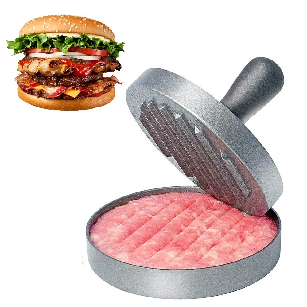 1 Pc Non Stick Stuffed Burger Meat Press Hamburger Patty Maker Tool Aluminum gallery