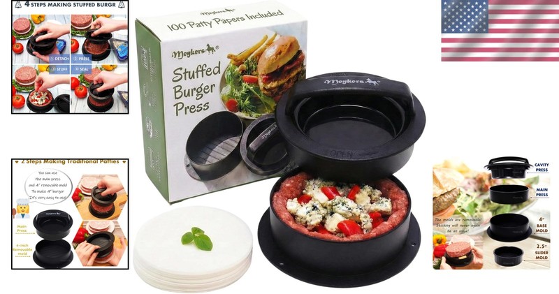 Ultimate Burger Press Tool - Non-Stick 100 Papers gallery