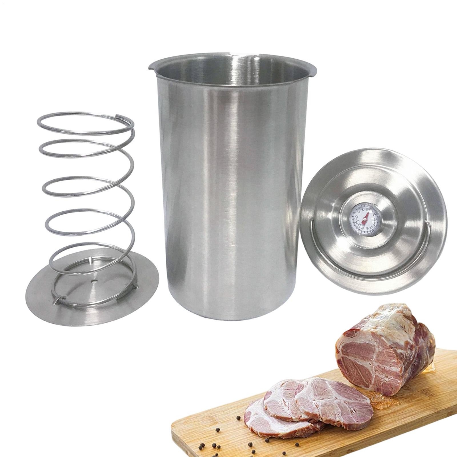 Meat Press For Steam Cooker Stainless Steel Steamer With Temp Ham Press Mold gallery
