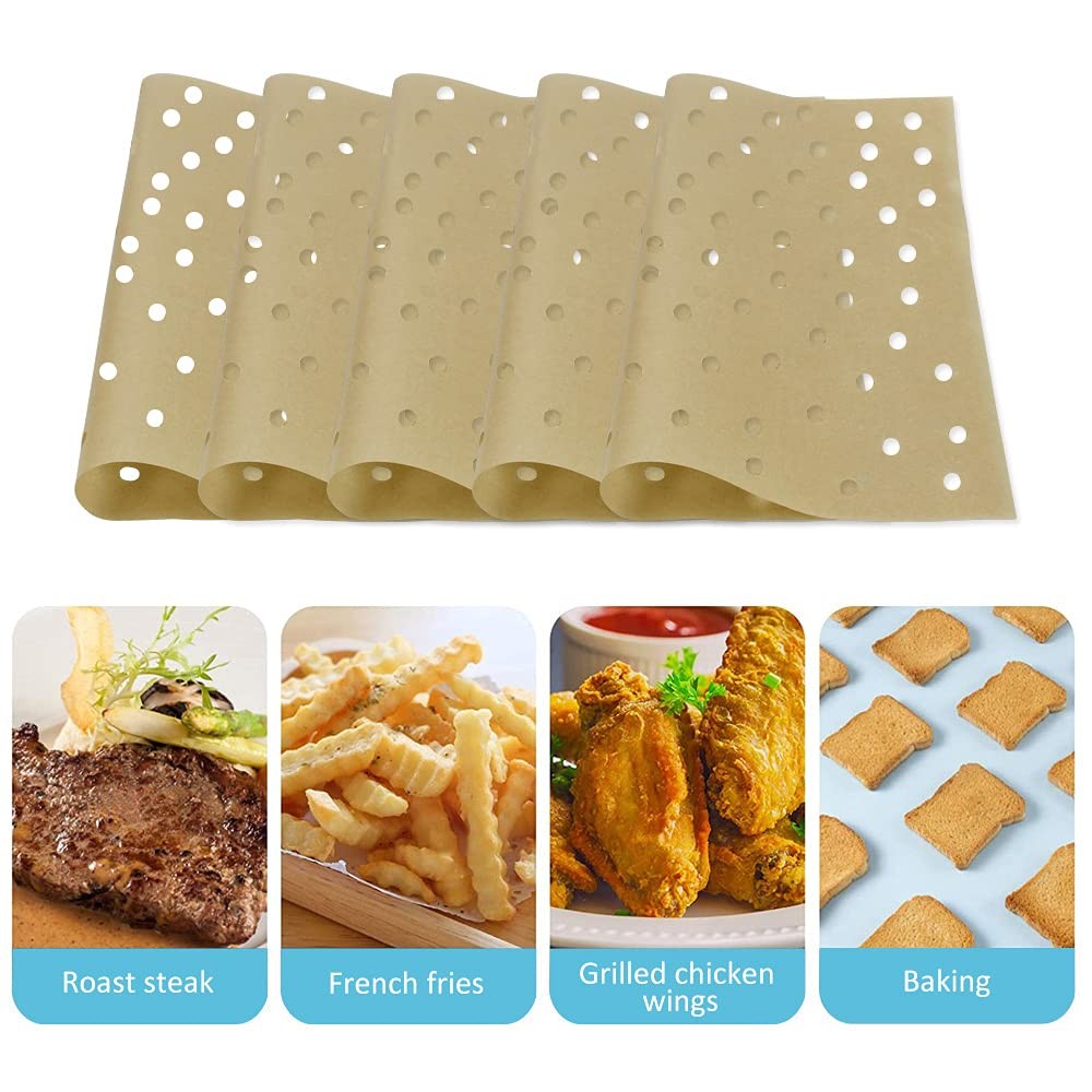 Air Fryer Oven Liners, 11.5 x 10 inches Non-Stick x 10 inches, Brown gallery