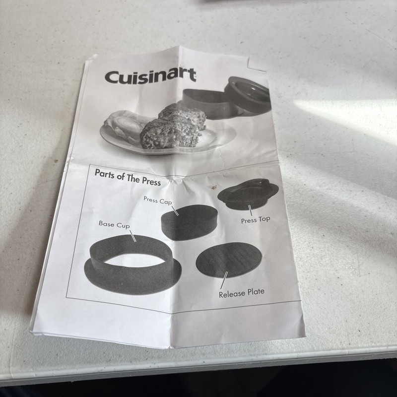 Cuisinart Hamburger Press Patty Maker, Stuffed Burger Press, 3 in 1 gallery