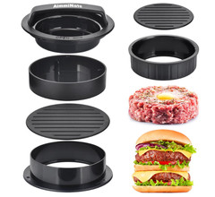 Hamburger Press 3 in 1 – Patty Maker for Stuffed Burgers, Sliders & More