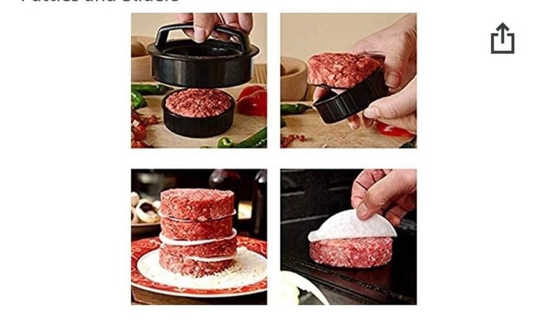 2 packs 3-In-1 Stuffed Burger Press, Non-Stick Easy-to-Clean Barbeque Accessory gallery