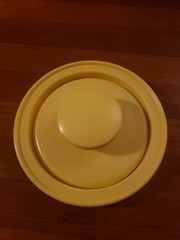 Vtg Robinson’s Burger Press Meat Tastee Rings Foley Alabama USA Yellow Nice