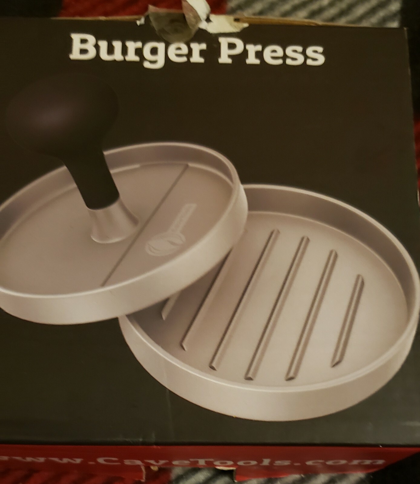 Cave Tools Burger Press Perfectly Formed Hamburger Maker Includes 200 Non gallery