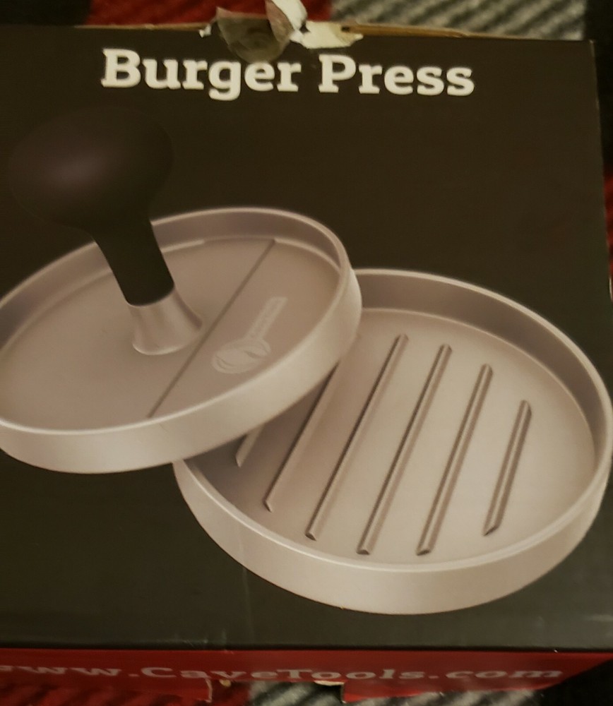 Cave Tools Burger Press Perfectly Formed Hamburger Maker Includes 200 Non