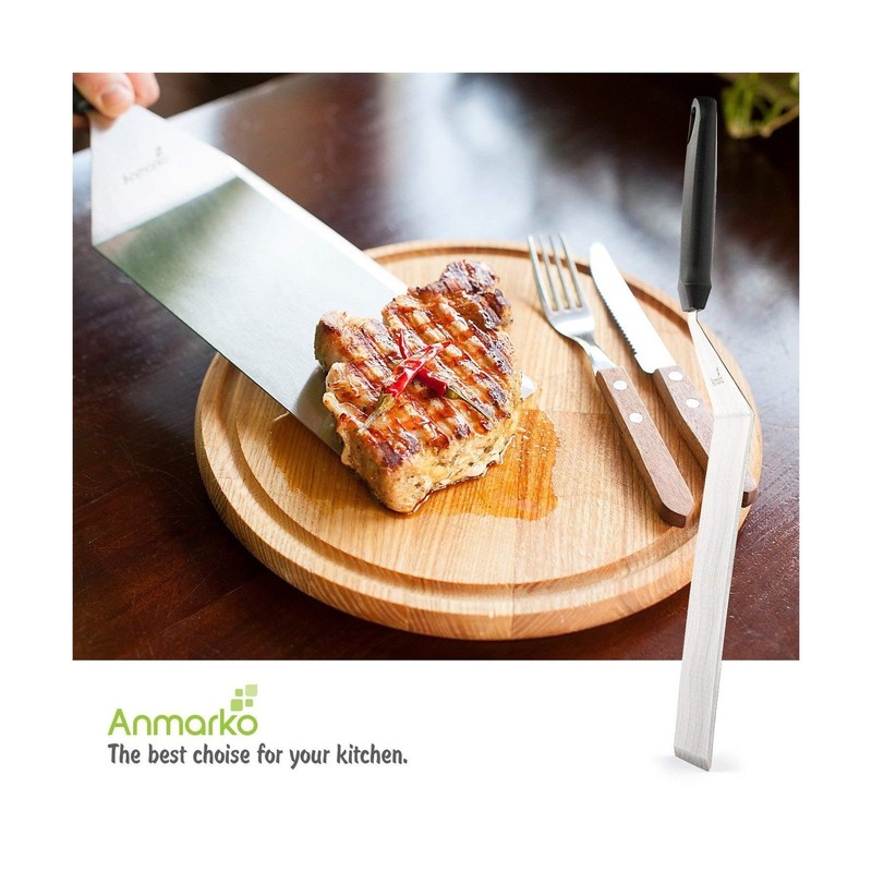Anmarko Griddle Spatula Set - Stainless Steel Metal Spatula and Gri... Fast Ship gallery