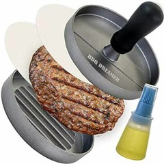 BBQ DREAMER Burger Press With Comfortable Plastic Handle – Non Stick Patty Maker