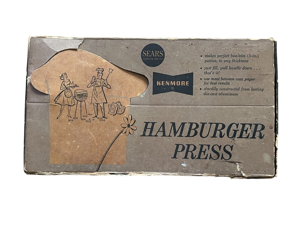 VINTAGE Sears Robuck and co hamburger press no. 2752