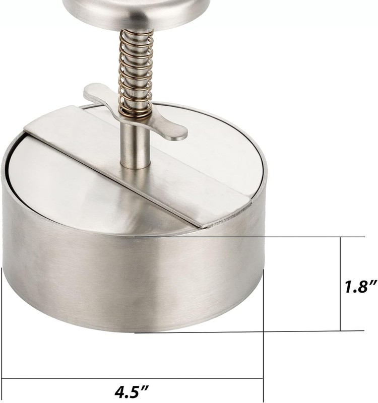 Stainless Steel Burger Press Hamburger Patty Maker Adjustable Flat Grill gallery
