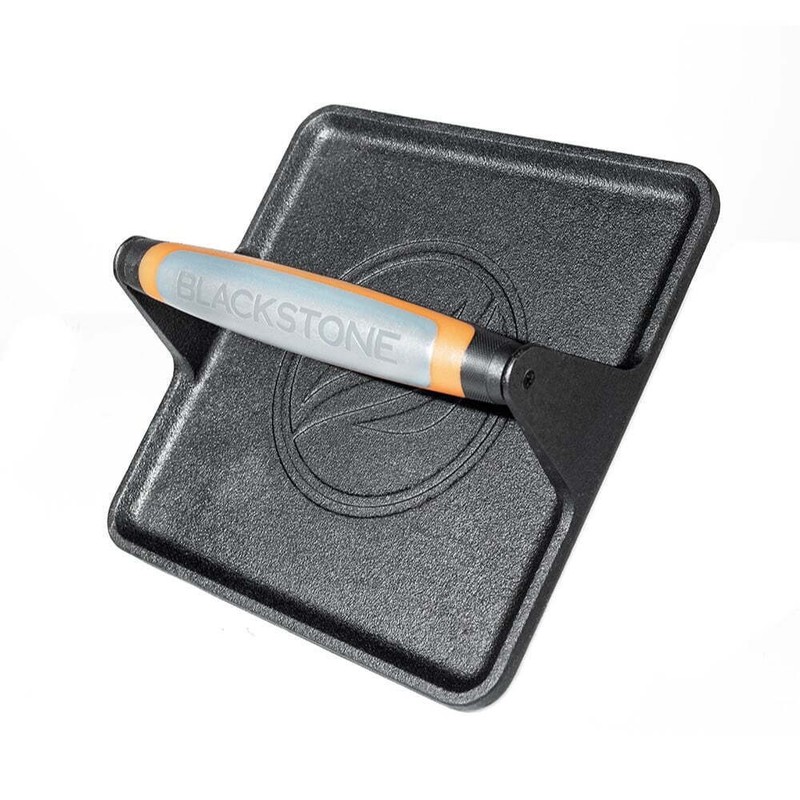 Cast Iron XL Pre-Seasoned Griddle Grill Press w/Heat-resistant Signature Handle gallery