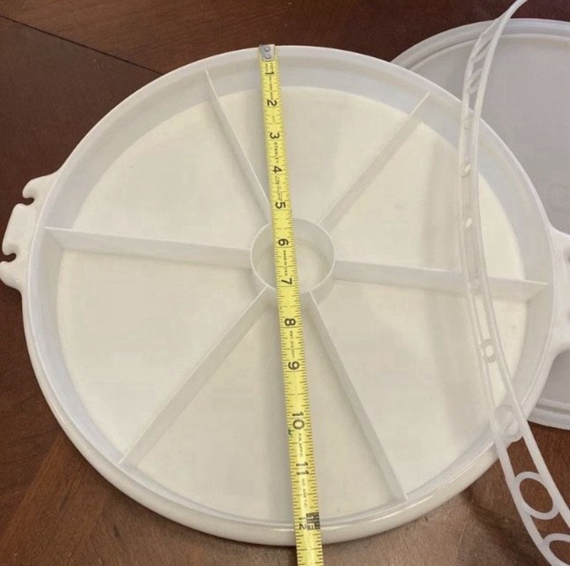 Tupperware White Plastic Large 7-Hole Burger Press Single Dishwasher Safe gallery