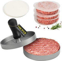 TACGEA Burger Press 150 Patty Papers, Non-Stick Hamburger Patty Maker with Wax P