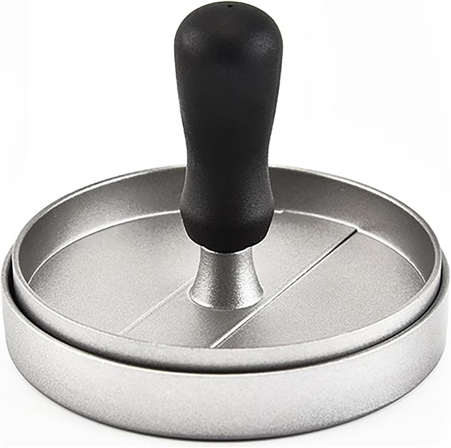 Stainless Steel Hamburger Press 4.6" Meat Burger Patty Mold for BBQ Kitchen gallery