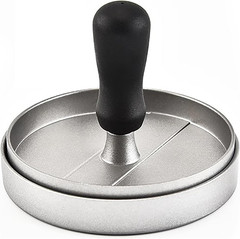 Stainless Steel Hamburger Press 4.6″ Meat Burger Patty Mold for BBQ Kitchen