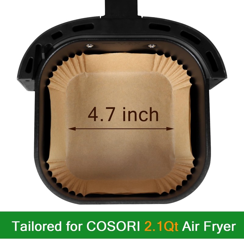 Small Air Fryer Liners Disposable Compatible with COSORI 2.1 Qt small gallery