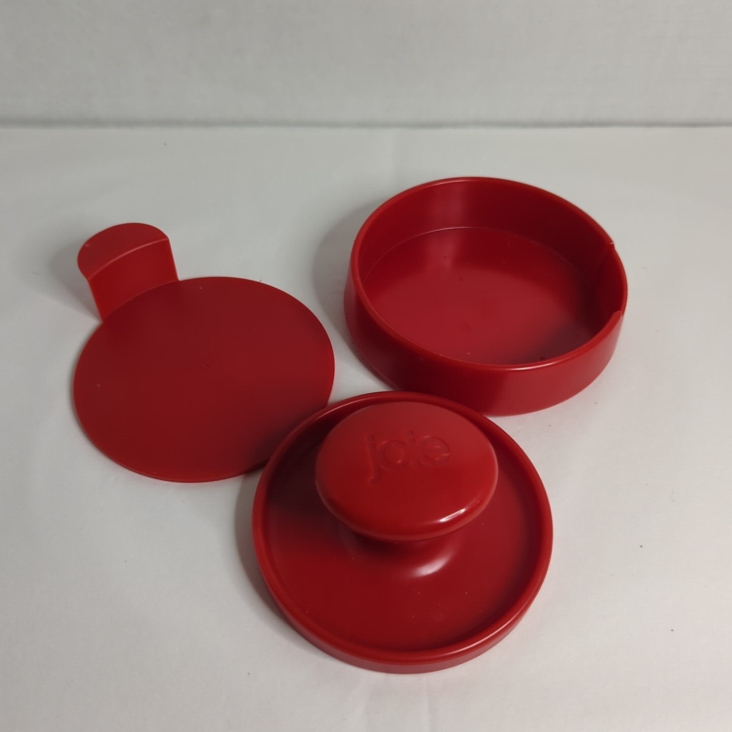 Red 3 Pc Joie Burger Press and Patty Maker Round Patties gallery